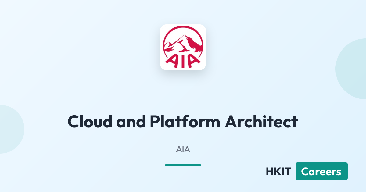 Cloud and Platform Architect at AIA